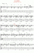 红日吉他谱-李克勤-指弹版高清六线谱图片谱