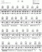江南吉他谱-林俊杰-经典高清六线谱图片谱