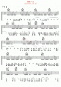 勇敢一点吉他谱-赵传-高清六线谱图片谱
