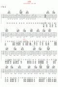 过客吉他谱-魏晨-高清六线谱图片谱