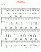 说谎吉他谱-温兆伦-高清版高清六线谱图片谱