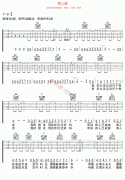 男人歌吉他谱-小沈阳、高进-高清六线谱图片谱