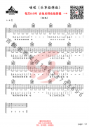 嘀嗒吉他谱-侃侃-新手简单版高清六线谱图片谱