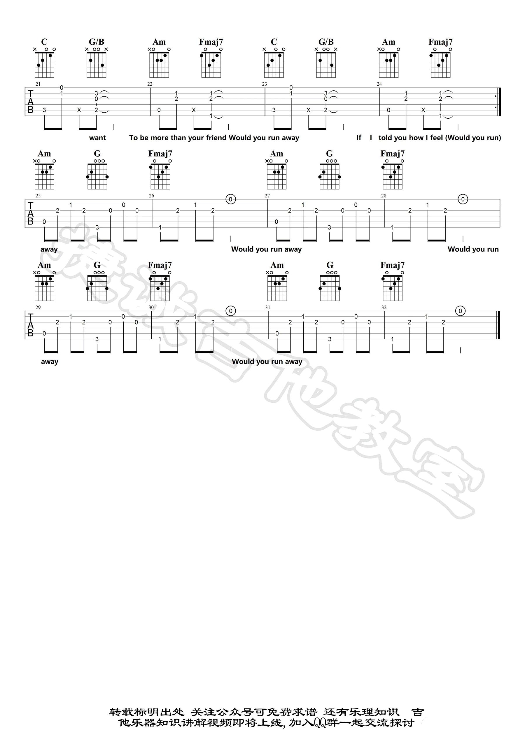 沈以诚 Chaperon吉他谱-2