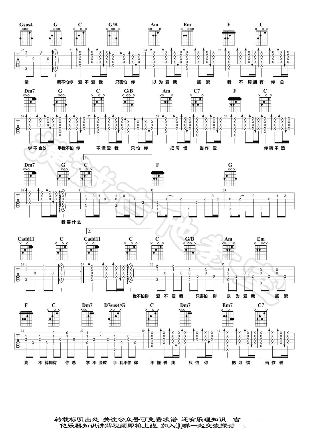 容祖儿《这就是爱吗》吉他谱-2